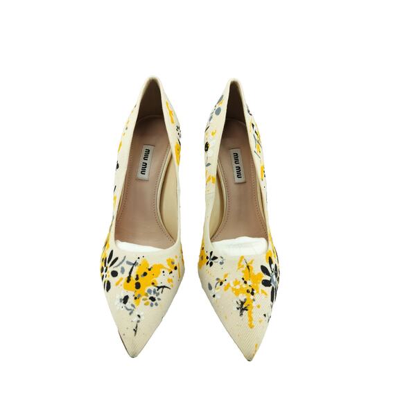 Miu Miu, Classic Pump Heels Shoes, Size 7.5, Multicolor - Picture 2 of 11